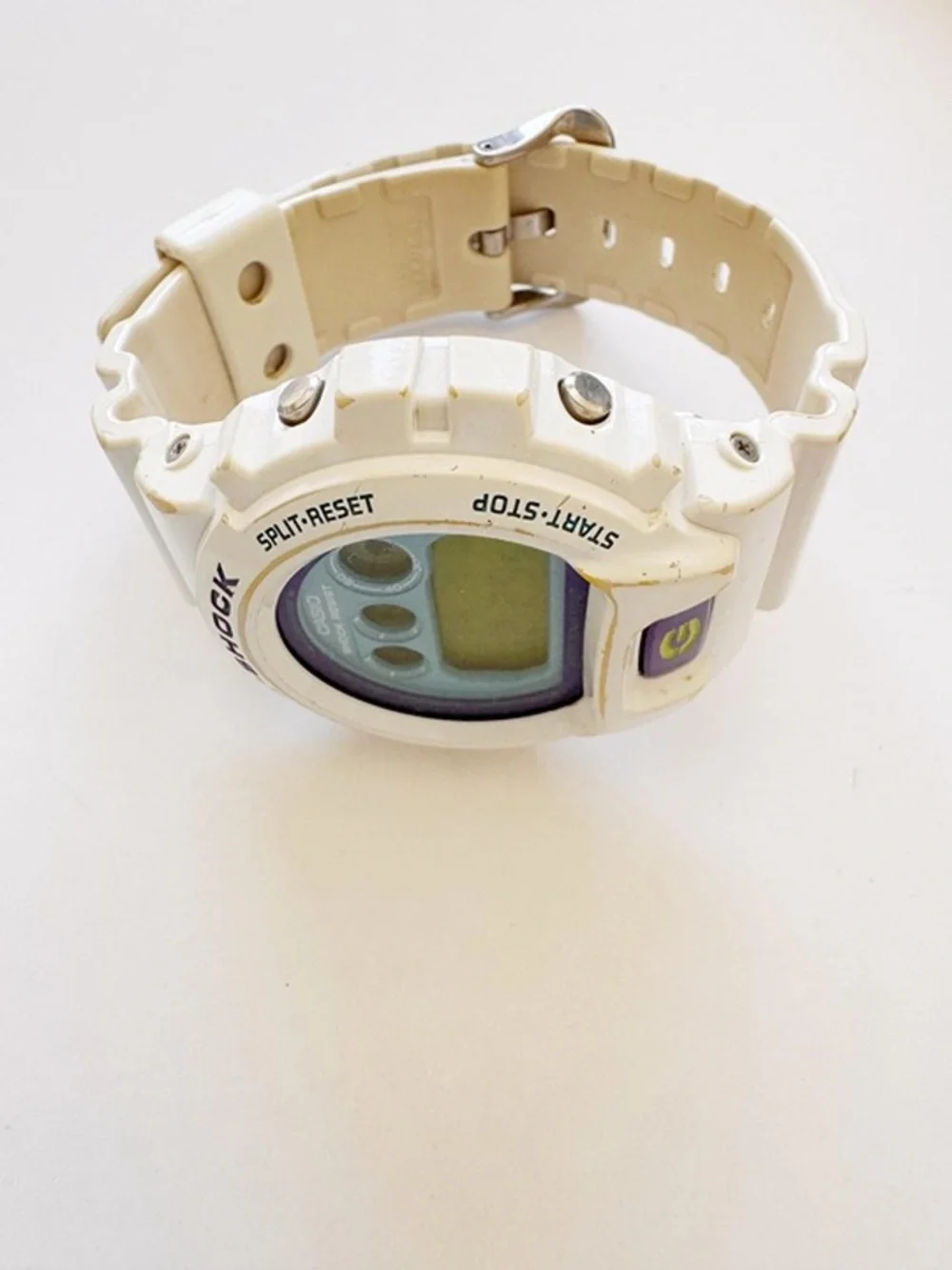 Casio G-Shock DW-6900CS White Crazy Colors Watch Purple Teal - Running